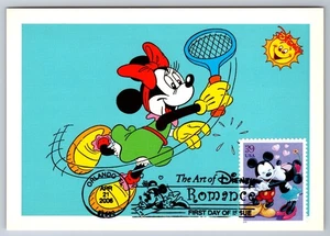 #4025 The Art of Disney Mickey & Minnie FDC Maxi Card - Picture 1 of 2