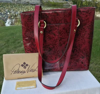 Patricia Nash Etched Roses Luna Tote NWOT - Image 1 of 4