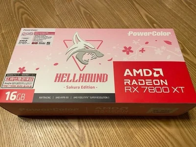 AMD Radeon RX 7800 XT Sakura Edition 16GB GDDR6 PowerColor Hellhound Japan - Image 1 of 4