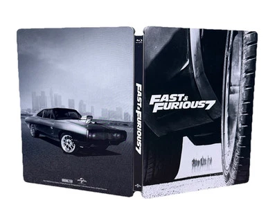 "FAST & FURIOUS 7" - Car Racing Action - Dwayne Johnson - ltd BLU RAY STEELBOOK - Bild 1 von 2