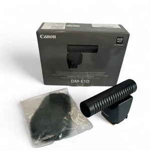 Canon DM-E1D Stereo-Richtmikrofon – Digital Hotshoe Mikro für EOS R Serie TOP - Zdjęcie 1 z 5