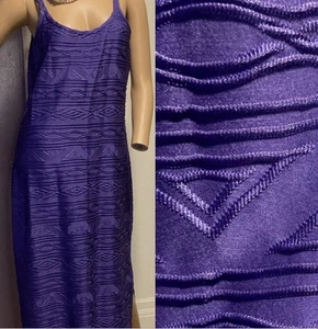 Vintage NEWPORT NEWS Easy Style Purple Maxi Sundress Dress 14P - Picture 1 of 10