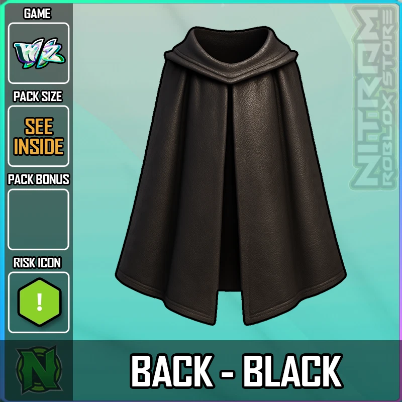 ZERO WEAPON AND ARMOR World Zero WZ - COSMETICS - BACK - BLACK (#1E1E1E)