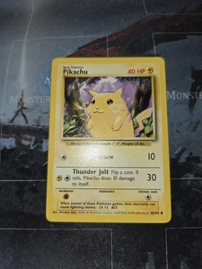 Pikachu Base Set UK Print 1999-2000 Vintage Pokemon Card LP - Picture 1 of 4
