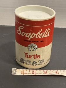 DE COLECCIÓN 80S OH DAWN SOAPBELLS TORTUGA JABÓN CAMBELLS LATA SOPA ARTE POP COLECCIONABLE - Imagen 1 de 13