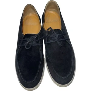 Emporio Armani Black Suede Leather Lace Up Shoes    Size: EU 45 / US 11 - Picture 1 of 8