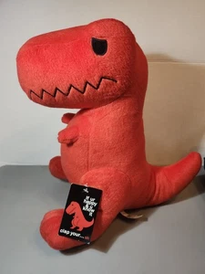 Großer roter Dinosaurier Goodie zwei Ärmel Plüschtier Stofftier Spielzeug - Bild 1 von 5
