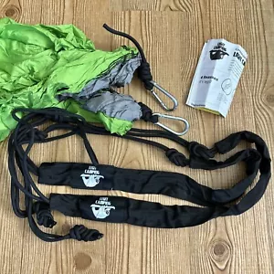 Legit Camping Doppelbaum Hängematte grau grün Camping Reise kompakt leicht - Bild 1 von 4