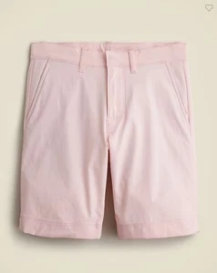 New Crewcuts Boy Stanton Oxford Short Sz 6 Elastic Waist Pink Cotton Pocket - Picture 1 of 3