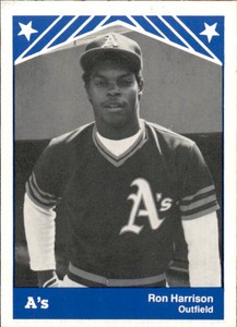 1983 Albany-Colonie A's TCMA #18 Ron Harrison Richmond California Baseball Card