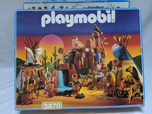 campamento indio playmobil