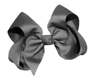 WD2U Girls 4" Solid Grosgrain Ribbon Boutique Hair Bow Alligator Clip - Picture 1 of 61
