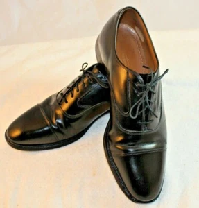 JOHNSTON MURPHY Shoes Men’s Size 9.5 C/A Dress Oxford Cap Toe Black 24-93110 - Picture 1 of 12