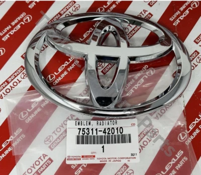 TOYOTA GENUINE OEM RAV4 06-2012 FRONT GRILLE RADIATOR CHROME EMBLEM 75311-42010 - Image 1 of 2