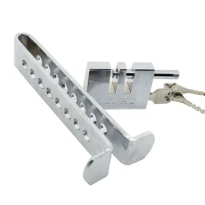 Car Auto Brake Pedal Lock Antitheft Security Stainless Steel Clutch Lock 3 Keys - Picture 1 of 7