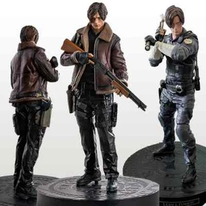 Biohazard Leon Scott Kennedy Anime Figure Brown Jacket Evil Police Game Model - Picture 1 of 15