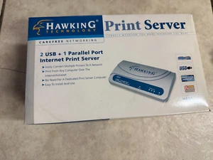 HAWKING 2 USB + 1 Parallel Port Internet Print Server HPS12U - Picture 1 of 2