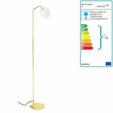 Bloomingville Stehlampe Gold-Weiß Rund