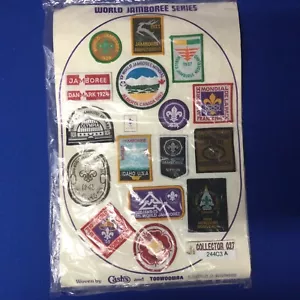 Boy Scout World Jamboree Woven Patches Collector Set Sold At 1983 WSJ 244C3A - Bild 1 von 8
