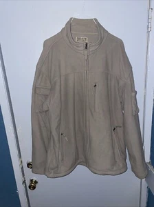 Chaqueta polar tostada Duluth Trading para hombre talla XL bolsillos con cremallera completa resistente Q - Imagen 1 de 16