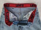 Levis Rare Logo Waistband,  27X29  Taper Light Wash Jeans
