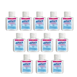 Purell Advanced Hand Sanitizer Refreshing Gel Squeeze Bottle, 2 Oz, 12 Packs - Picture 1 of 5