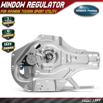 Regulador de janela de energia com motor para Hyundai Tucson 2005-2009 748-946 dianteiro esquerdo - Imagem 1 de 4