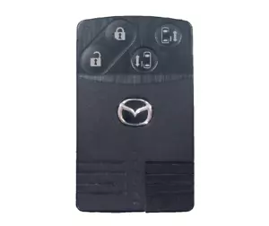 OEM Mazda 4 Button Genuine Smart Key Card - Fits Mazda 3, 6, CX-5, CX-9 - Picture 1 of 2