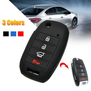 Funda protectora de silicona con soporte remoto para llave de coche 1 pieza accesorios para KIA, - Imagen 1 de 10
