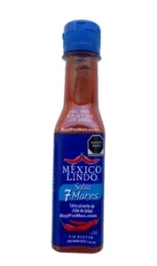 2-Pack Mexico Lindo Salsa 7 Mares 150ml/5oz 7 Seas Hot Sauce - Picture 1 of 3