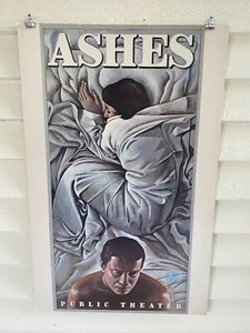Ashes 1977 U.S. Window Card Poster 14X22" Paul Davis David Rudkin Public Theatre - Picture 1 of 7