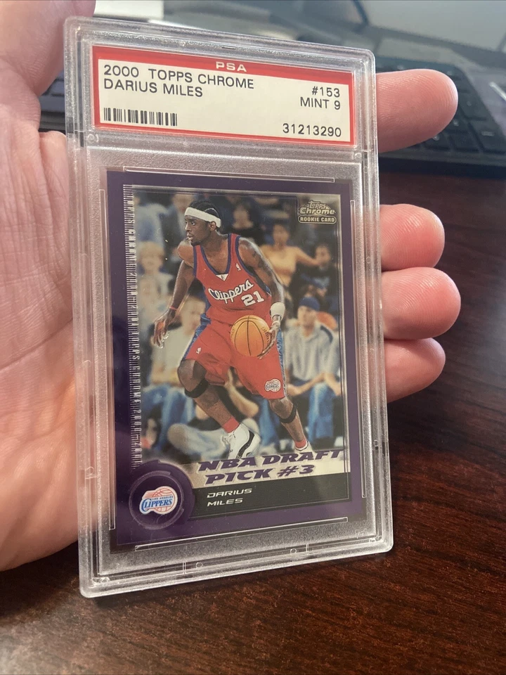 2000 Topps Chrome Darius Miles Rookie RC PSA 9 #153 Clippers - Image 1 of 1
