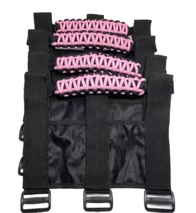 4 Pack Roll Bar Grab Handles Grip Handle for Jeep Accessories Black and Pink New - Picture 1 of 6