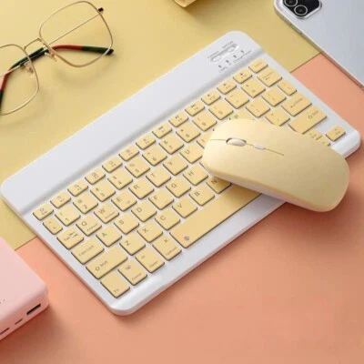 Bluetooth Keyboard and Mouse Combo for iPad iPhone iOS 13/Samsung/Android/Window - Image 1 of 4