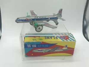 CHINESE TINPLATE AIRPLANE 622 ST-1 FRICTION POWERED BOXED WORKING - Picture 1 of 12
