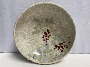 Antique Qing Dynasty Crackle Glaze Hand Painted Pottery Bowl Great Condition! - Picture 1 of 12