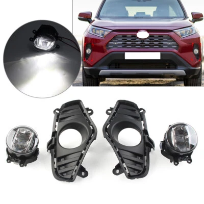 LED Daytime Running Lamps Fog Lights Turn Signal Kit For Toyota RAV4 2019-2022 - Image 1 of 4