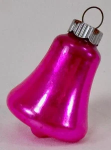 Shiny Brite Christmas Ornament Clap Bell Hot Pink 1954 #45 - Picture 1 of 6