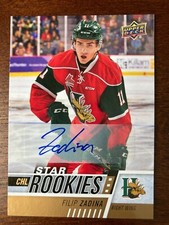 2017-18 Upper Deck CHL Filip Zadina Star Rookies Auto Autograph Red Wings QMJHL