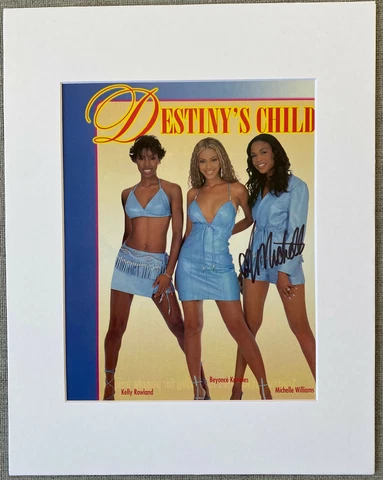 Destiny's Child Michelle Williams Signed IP 11x14 Matted Autographed Photo Cover