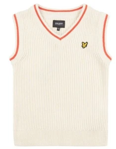Lyle and Scott Rib Vest Sweater Juniors Boys 100% Cotton Size 11-12 Years - Picture 1 of 4