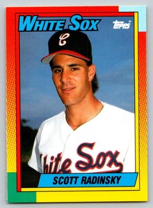 1990  Topps Traded #99T Scott Radinsky Rookie Card Chicago White Sox
