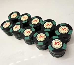 LOT 100 EL CONQUISTADOR HOTEL CLUB $5 Casino Poker Chip FAJARDO Puerto Rico HC - Picture 1 of 13
