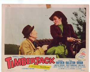 STERLING HAYDEN VERA RALSTON TIMBER JACK  1955  ORIG  LOBBY CARD LC6879
