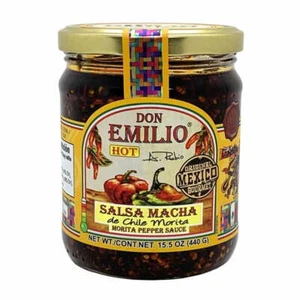Don Emilio Salsa Macha Picante de Chile Morita –Hot Mexican Pepper Sauce 15.5 oz - Picture 1 of 2