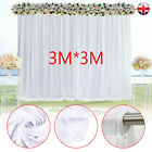 10*10ft Silk White Backdrop Drape Curtain Wedding Ceremony Party Window Decor UK