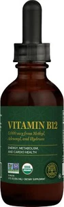 Global Healing Organic Vitamin B12 5000 mcg Sublingual Liquid -... - Picture 1 of 6