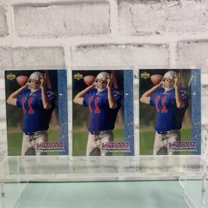 1993 Upper Deck Football Drew Bledsoe Star Rookie RC #11 3 Card Lot - Picture 1 of 5