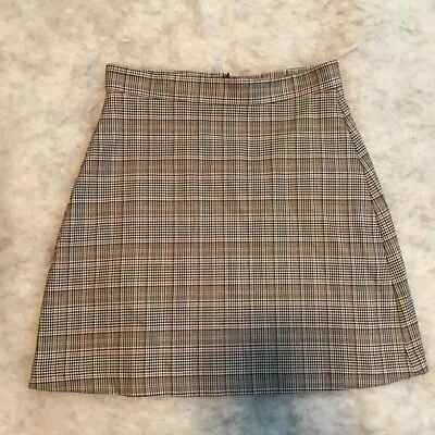 Черно-белая клетчатая мини-трапециевидная эластичная юбка Kookai Corpcore размер 36 - Изображение 1 из 4