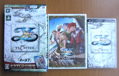 Estación de juego limitada de videojuegos PSP Ys Seven usada con CD de drama japonés de JP Foto 1 de 4